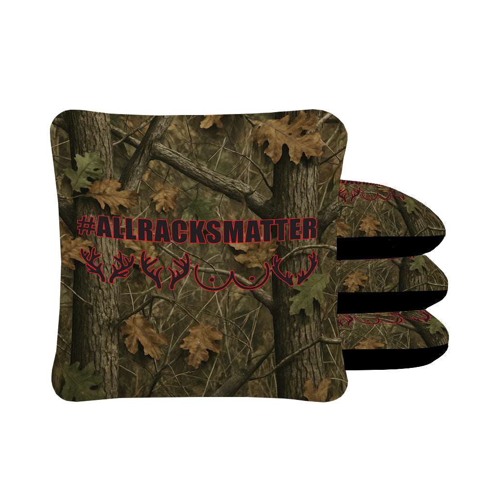 Premium Deer Hunting Slick & Stick Cornhole Bags - All Racks Matter - Korvel