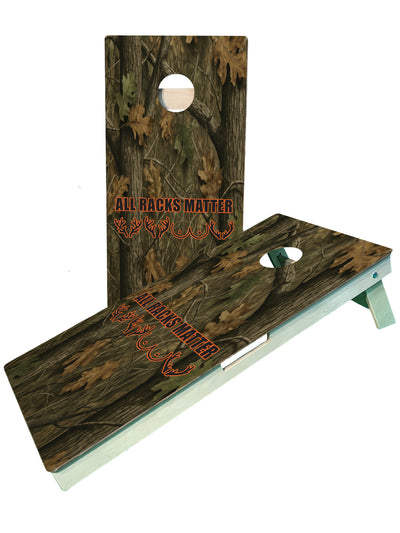 Premium Camo Hunting Cornhole Boards - All Racks Matter - Korvel