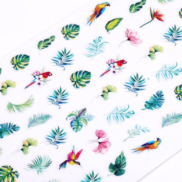 Calcomanías de Uñas 3D en Forma de Amor del Alfabeto para Arte de Uñas Creativo