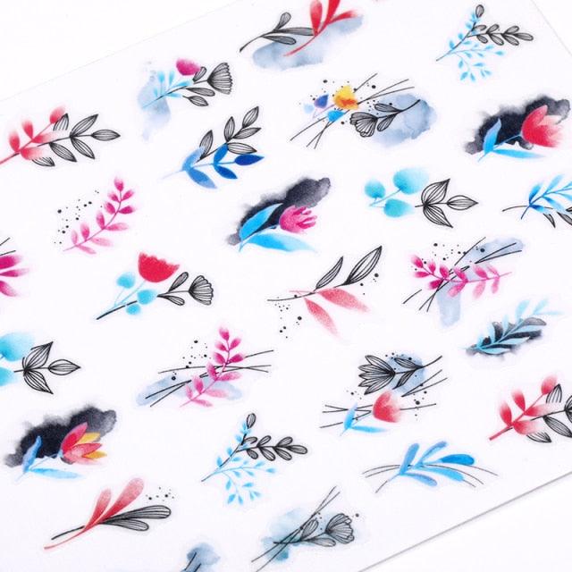 Calcomanías de Uñas 3D en Forma de Amor del Alfabeto para Arte de Uñas Creativo