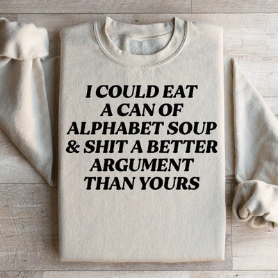 Sweatshirt Alphabet Soup