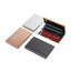 Aluminum Alloy Anti-Degaussing Credit Card Holder Black Stainless Steel Bank Card Holder Metal Card Holder RFID - Korvel