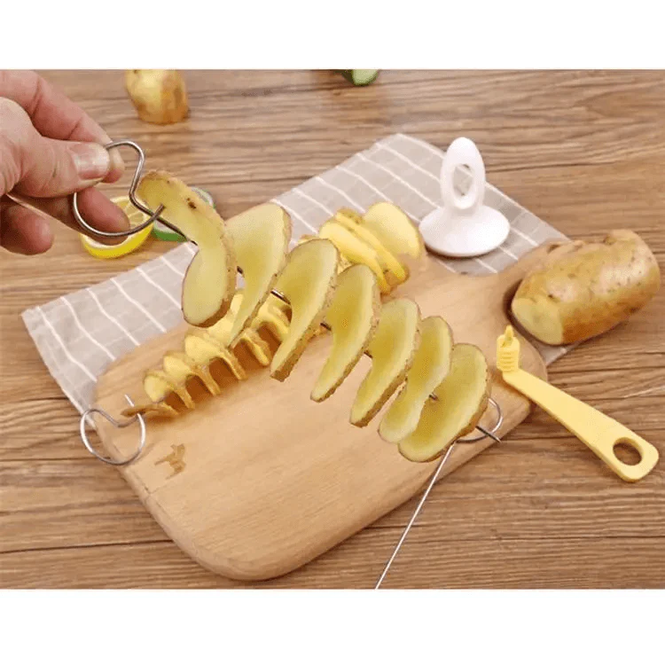 Juego de 2PC Cortador de Espiral de Papa Premium y Rebanador de Pepino