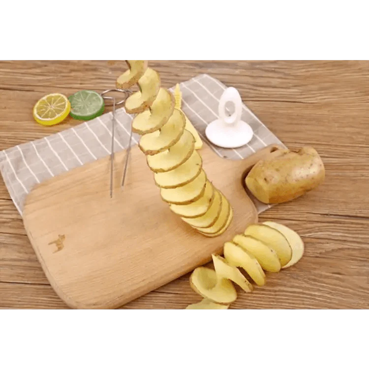 Juego de 2PC Cortador de Espiral de Papa Premium y Rebanador de Pepino