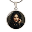 Amber Eyed Cat Lady Necklace for Cat Lovers