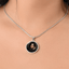 Amber Eyed Cat Lady Necklace for Cat Lovers