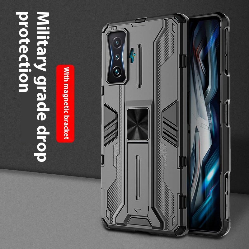 Coque de téléphone rigide premium avec support magnétique intégré