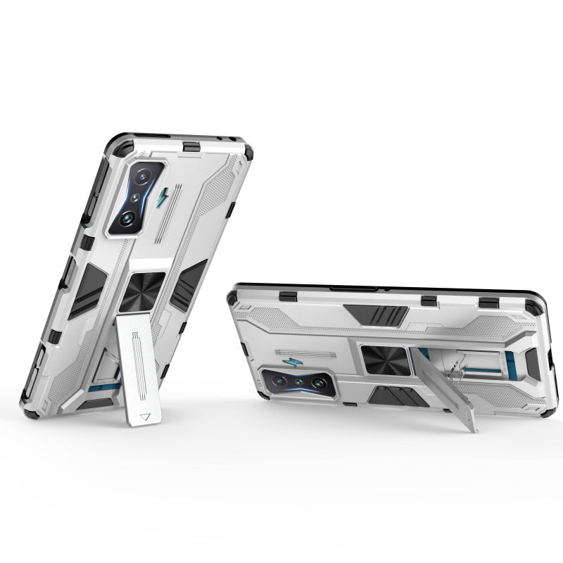 Coque de téléphone rigide premium avec support magnétique intégré