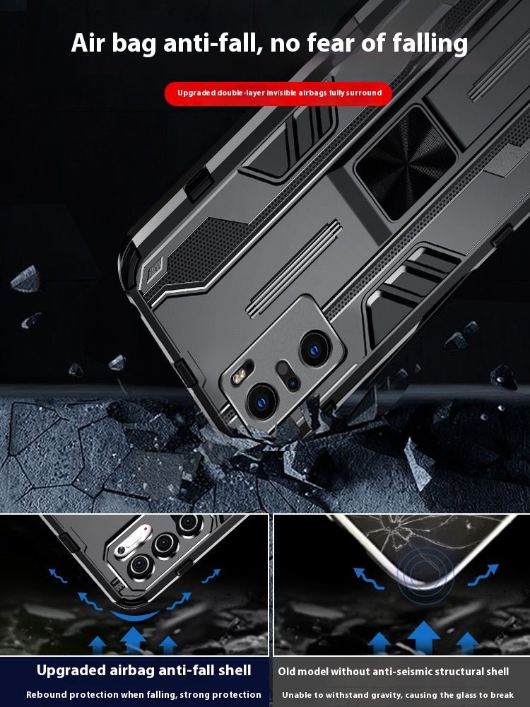 Coque de téléphone rigide premium avec support magnétique intégré