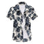 Blusa de Moda de Manga Corta Aloha para Hombres