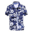 Blusa de Moda de Manga Corta Aloha para Hombres