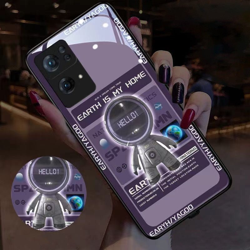 Funda para teléfono móvil luminosa de astronauta