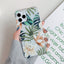 Coque de téléphone mobile en watercolor floral feuille de bananier
