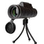 Télescope monoculaire 40x60 avec boussole et trépied pour téléphone