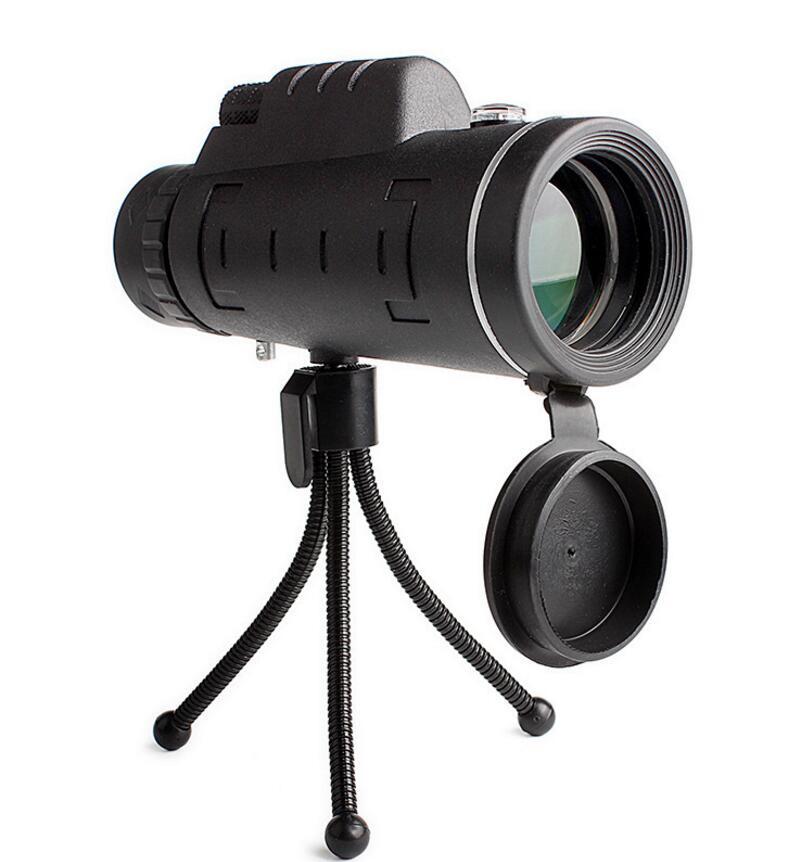 Télescope monoculaire 40x60 avec boussole et trépied pour téléphone