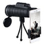 Télescope monoculaire 40x60 avec boussole et trépied pour téléphone