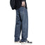 Fleece Lined Retro Straight Leg Jeans for Men