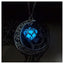 Glowing Pendant Necklace with Silver Plated Chain