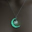 Glowing Pendant Necklace with Silver Plated Chain