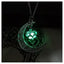 Glowing Pendant Necklace with Silver Plated Chain