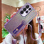 Coque de téléphone avec lanière croisée en paillettes dégradées