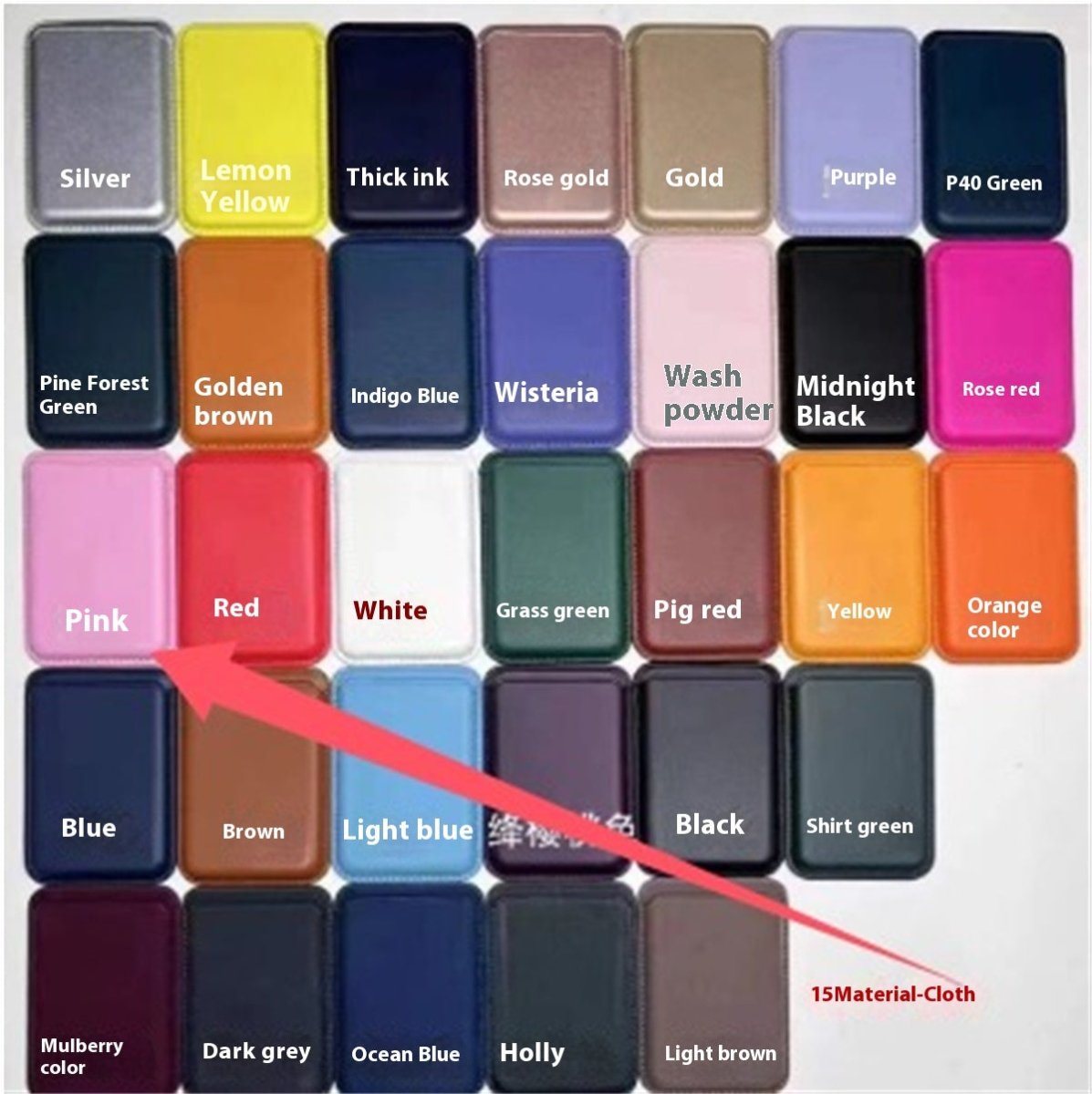 Luxury Leather Magnetic Card Holder Case for iPhone 14 Pro Max & 13
