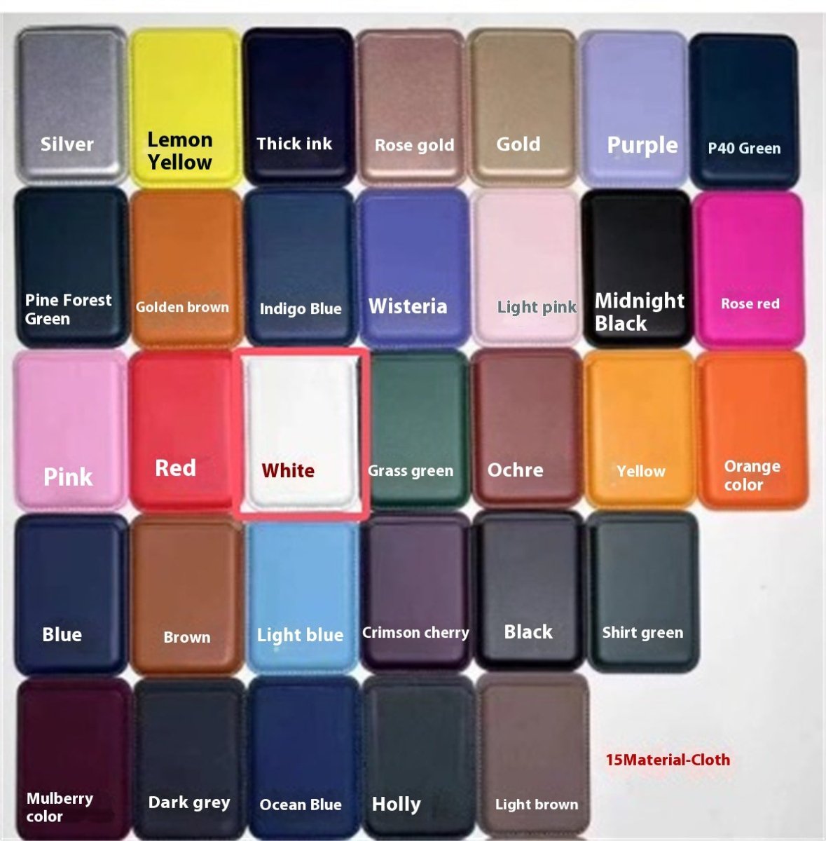 Luxury Leather Magnetic Card Holder Case for iPhone 14 Pro Max & 13