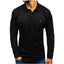 Chemise en coton à manches longues pour hommes pour l'automne et l'hiver