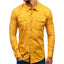 Chemise en coton à manches longues pour hommes pour l'automne et l'hiver
