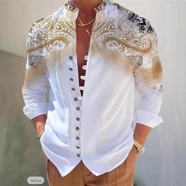 Camisa Casual Impresa en 3D para Hombre