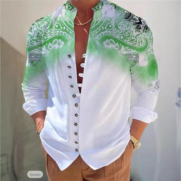 Camisa Casual Impresa en 3D para Hombre