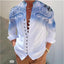 Camisa Casual Impresa en 3D para Hombre