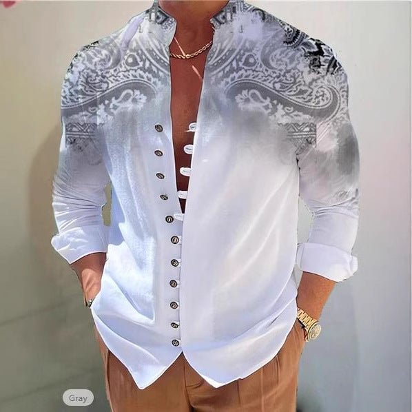 Camisa Casual Impresa en 3D para Hombre