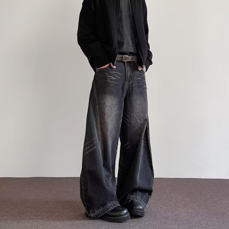 Men's Premium Wide-Leg Trousers - Versatile & Relaxed Fit