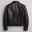Men's PU Leather Motorcycle Jacket with Stand-Up Collar