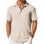 Men's Short-Sleeve Button-Up Wrinkle-Resistant Shirt