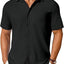 Men's Short-Sleeve Button-Up Wrinkle-Resistant Shirt