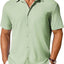 Men's Short-Sleeve Button-Up Wrinkle-Resistant Shirt