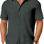 Men's Short-Sleeve Button-Up Wrinkle-Resistant Shirt
