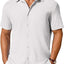 Men's Short-Sleeve Button-Up Wrinkle-Resistant Shirt