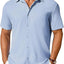 Men's Short-Sleeve Button-Up Wrinkle-Resistant Shirt