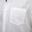 Camisa de algodón de manga corta para hombre con bolsillo