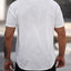 Camisa de algodón de manga corta para hombre con bolsillo