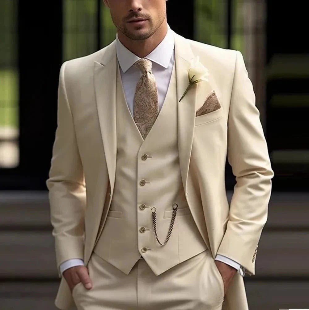 Costume léger de luxe ajusté pour homme