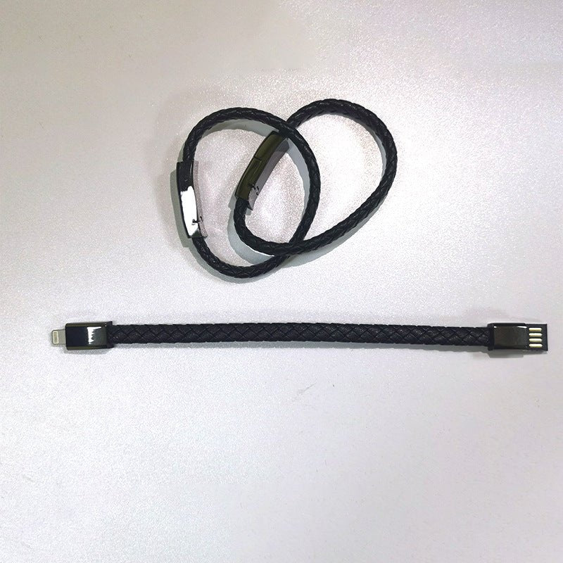 Cable USB de Carga en Forma de Pulsera Estilosa para iPhone y Android