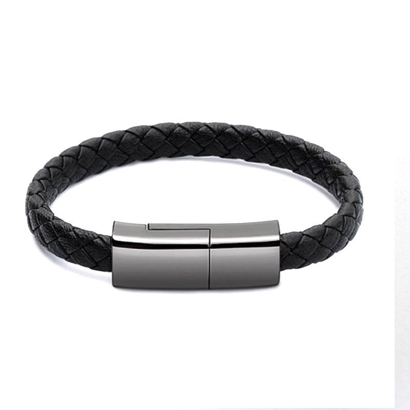 Cable USB de Carga en Forma de Pulsera Estilosa para iPhone y Android