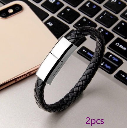 Cable USB de Carga en Forma de Pulsera Estilosa para iPhone y Android
