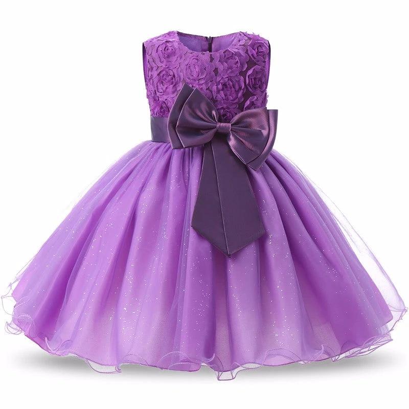Vestido Elegante para Niña de Flores para Ocasiones Especiales