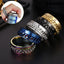 Premium Roman Letter Rotatable Chain Ring - Multifunctional Titanium Steel
