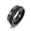 Premium Roman Letter Rotatable Chain Ring - Multifunctional Titanium Steel